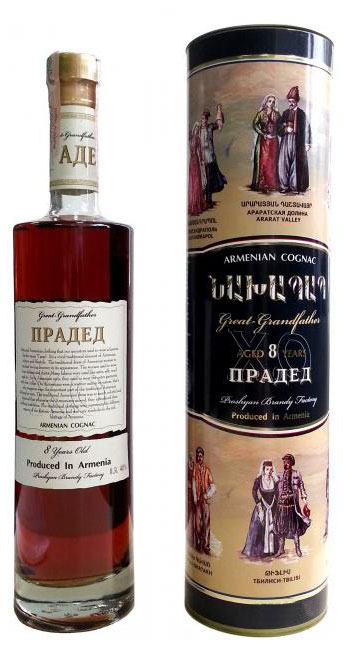 Коньяк Прадід 8 років витримки 40%