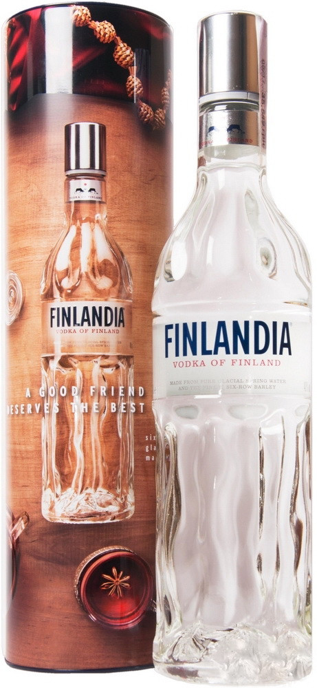 Горілка Finlandia Подарунковий набор у тубі 40%
