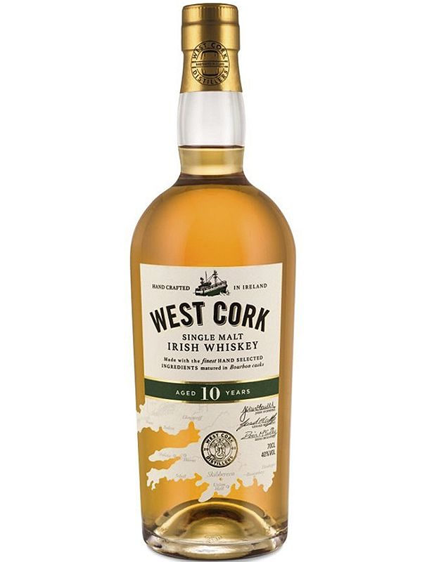 Віскі West Cork Single Malt 10 років витримки 40%