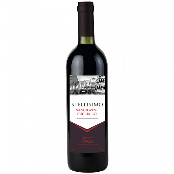 Вино Stellisimo Sangiovese Puglia IGT червоне сухе 11%