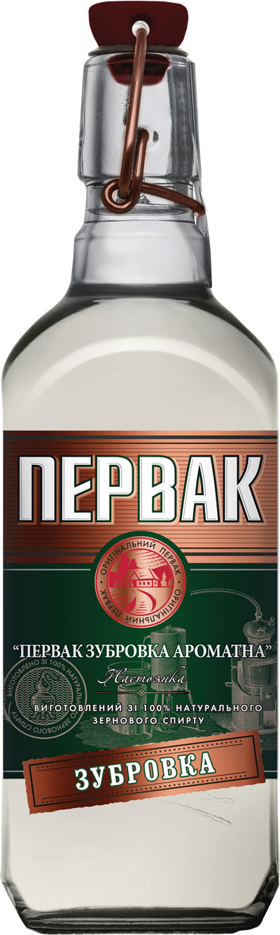 Горілка Первак Настоянка Первак Зубрівка Ароматна 38%