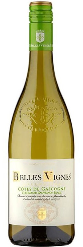 Вино Colombard Sauvignon Belles Vignes біле сухе