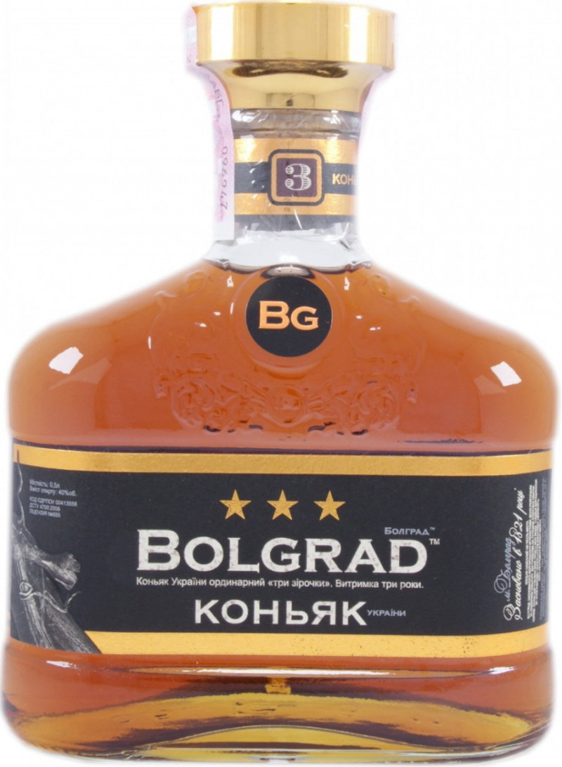 Коньяк Bolgrad VS 3 роки витримки 40%