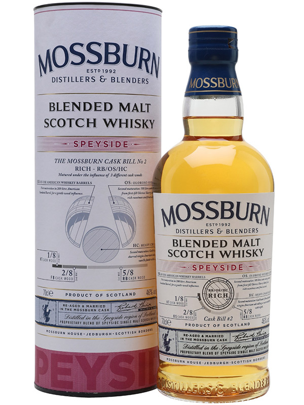 Віскі Mossburn Speyside Blended Malt Scotch Whisky 46%