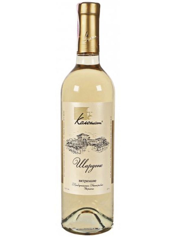 Вино Chardonnay Kolonist біле сухе 13.5%