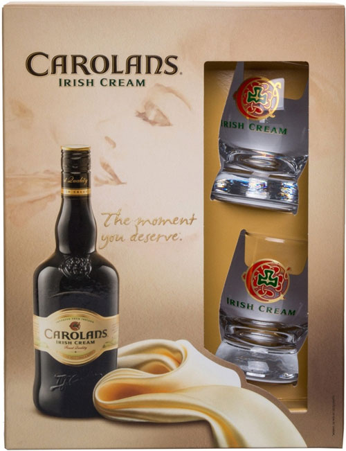 Лікер Carolans 17% + 2 склянки