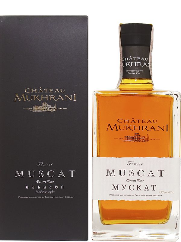 Вино Muscat Chateau Mukhrani біле солодке в коробці 18%