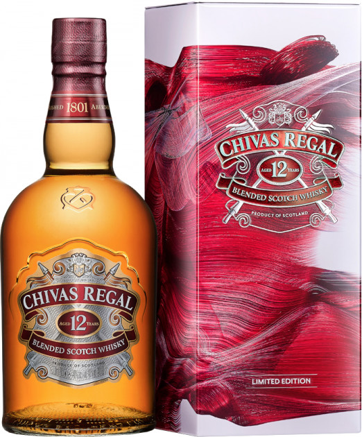 Віскі Chivas Regal 12 років витримки 40% в металевій коробці