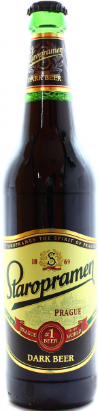 Упаковка пива Staropramen темне фильтрованное 4%