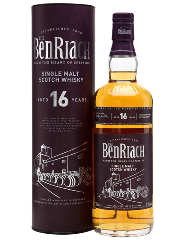 Віскі BenRiach 16 YO 43%