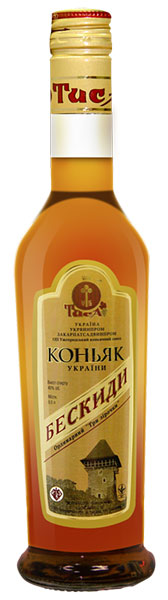 Коньяк Тиса Бескиди 3 роки витримки 40%