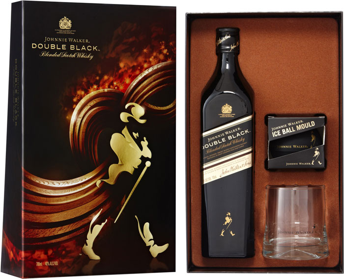 Віскі Johnnie Walker Double Black 12 років витримки подарунковий набір 40%