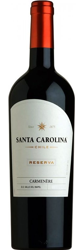 Вино Carmenere Reserva Santa Carolina червоне сухе 14%