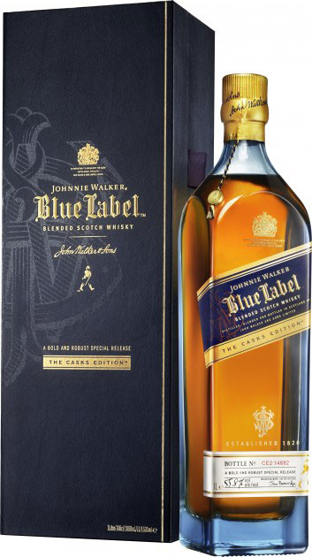 Віскі Johnnie Walker Blue label витримка 25 років 43% в подарунковій упаковці