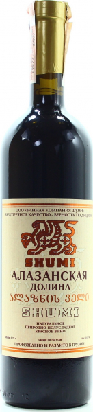 Вино Shumi Алазанська долина червоне напівсолодке 10-12%