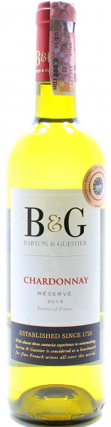 Вино Chardonnay Barton & Guestier біле сухе 13%