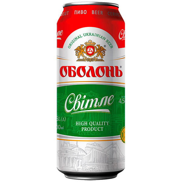 Пиво Оболонь Світле світле ж/б
