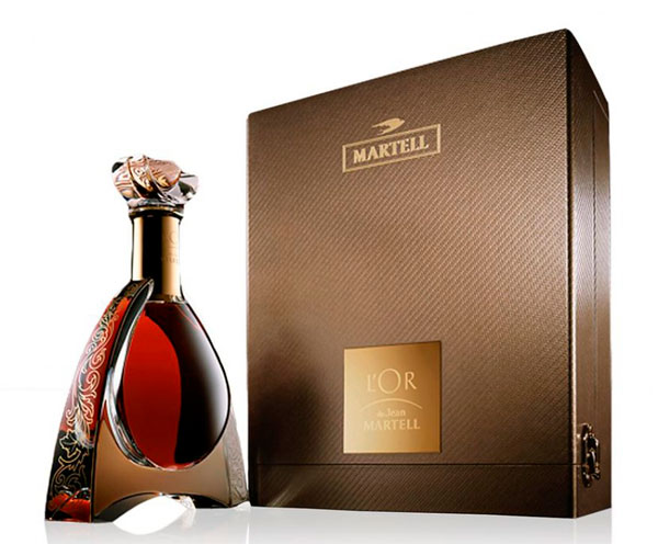 Коньяк Martell L'Or в престижній упаковці 40%