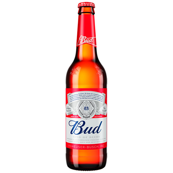 Упаковка пива Bud світле фильтрованное 4.8% х 20 пляшок