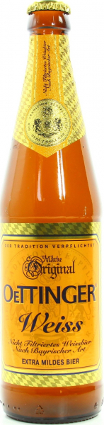 Пиво Oettinger Weisse нефильтрованное