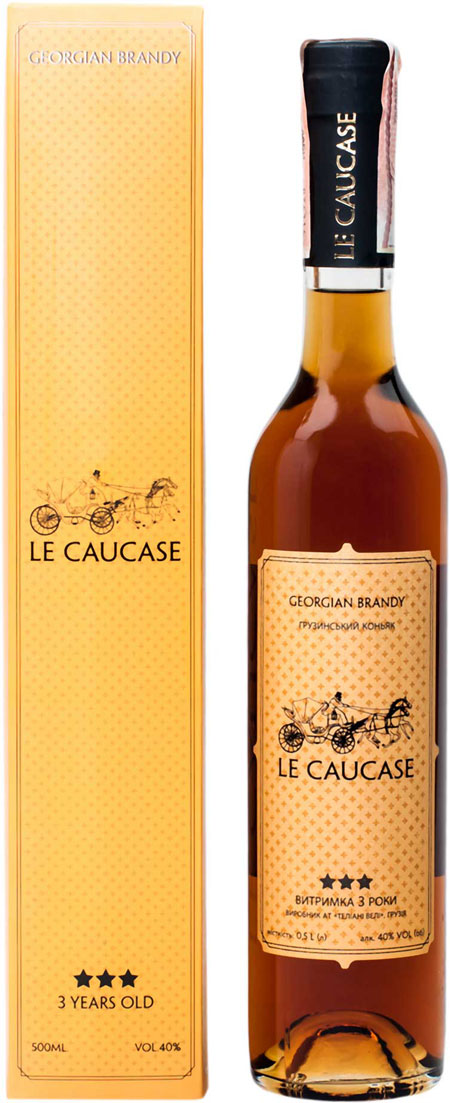 Коньяк грузинський Teliani Valley Le Caucase 3 роки 40%