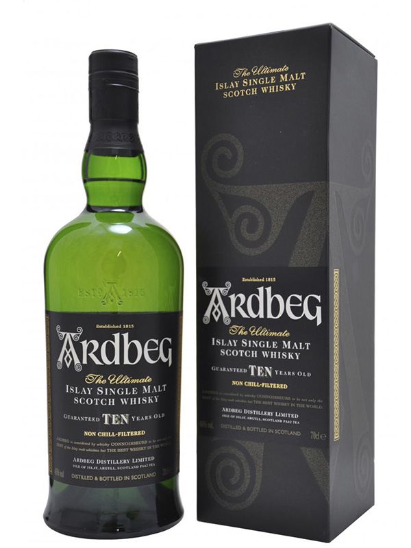 Віскі Ardbeg Ten 10 років витримки 46% в коробці