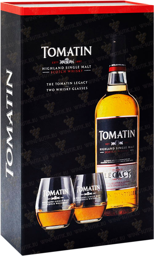 Віскі Tomatin Legacy Twin 43% + 2 келихи