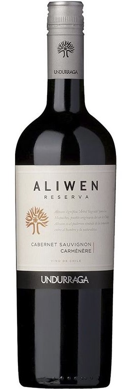 Вино Cabernet-Carmenere Aliwen Reserva Undurraga червоне сухе