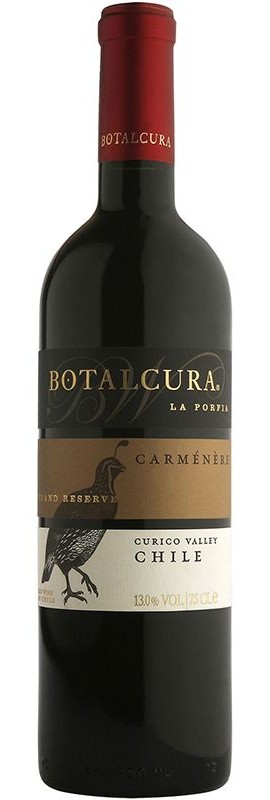 Вино Carmenere Porfia Botalcura червоне сухе 12.5%