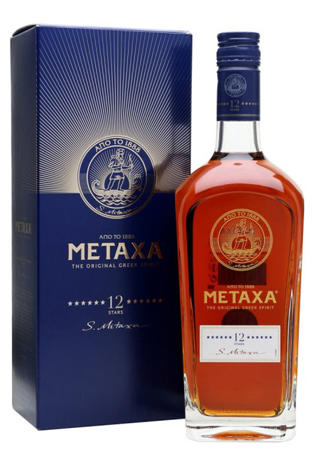 Бренді Metaxa 12 років витримки 40% в подарунковій упаковці