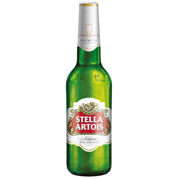 Упаковка пива Stella Artois світле фильтрованное 4.8%