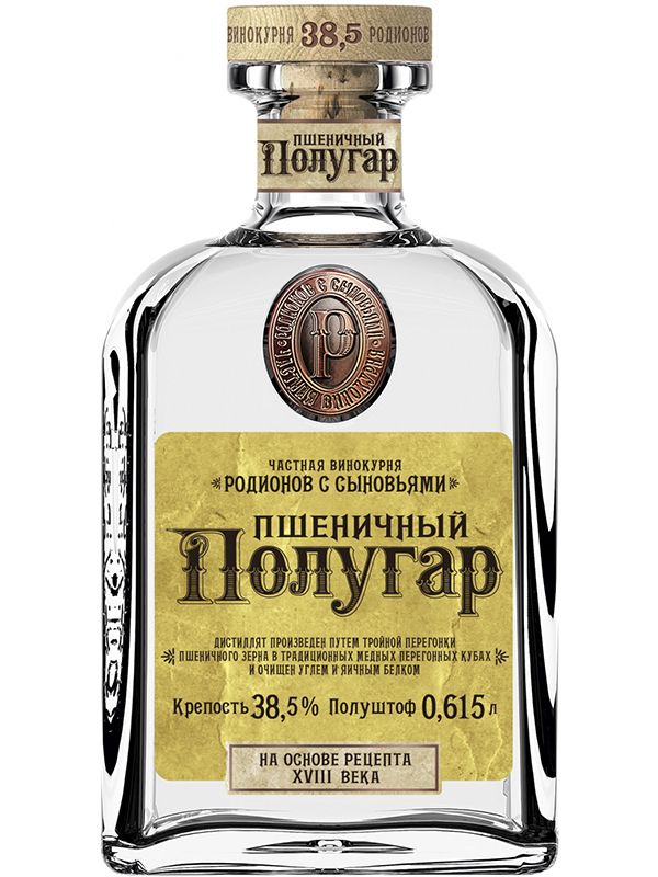 Горілка Полугар пшеничний 38.5%