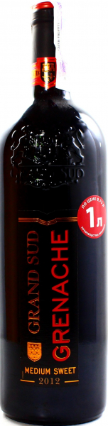 Вино Grand Sud Grenache червоне напівсолодке 12.5%