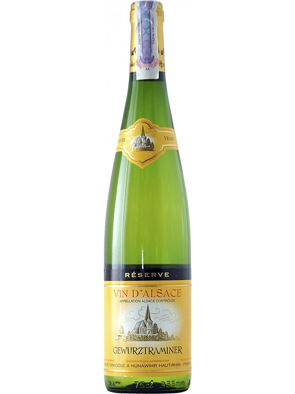 Вино Gewurztraminer Reserve Hunawihr біле напівсолодке