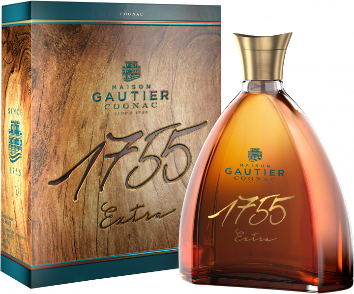 Коньяк Gautier XO 1755 40% в подарунковій упаковці
