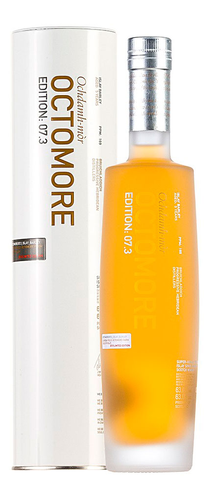 Віскі Octomore 7.3 Islay Barley 5 років витримки 63% в подарунковій упаковці