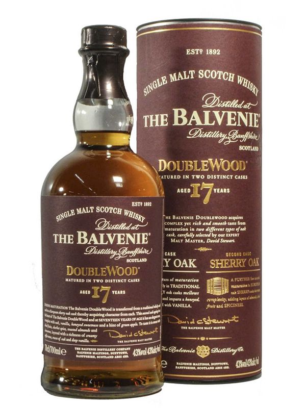 Віскі Balvenie Doublewood 17 років витримки 43%