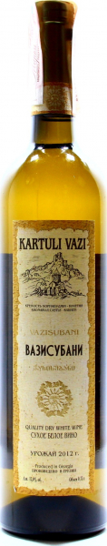 Вино Kartuli Vazi Вазісубані біле сухе 12%