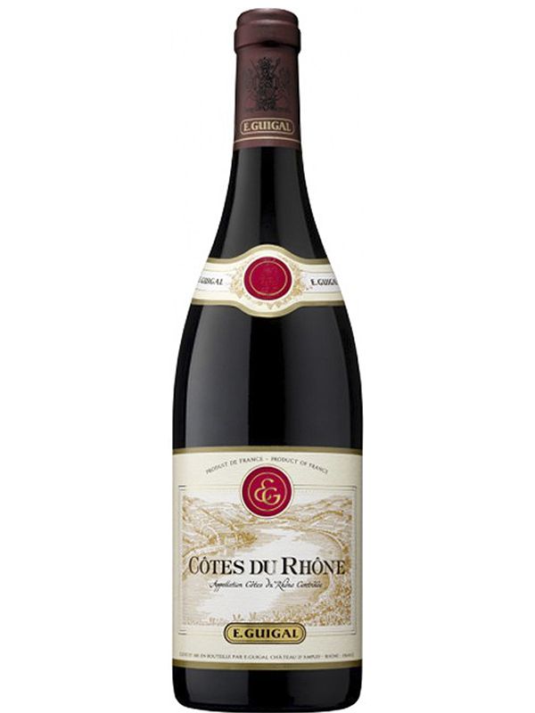 Вино Cotes du Rhone Rouge E.Guigal червоне сухе 14%