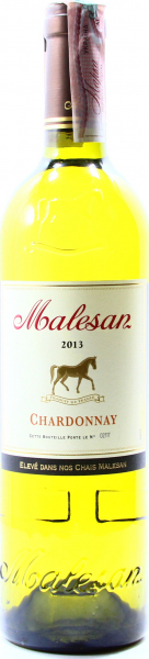 Вино Chardonnay Malesan біле сухе 12.5%