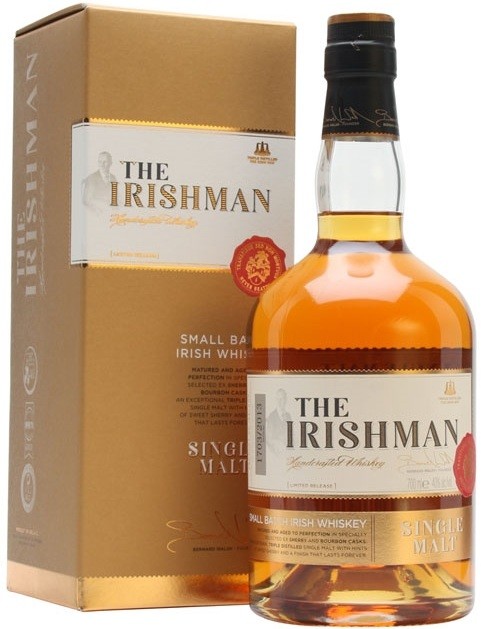Віскі Irishman Single Malt Irish Whisky 10 років 40% в подарунковій упаковці