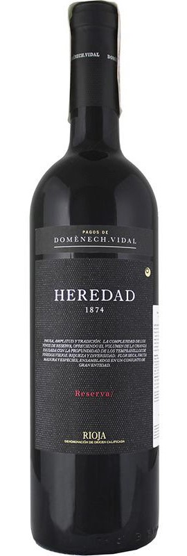 Вино Crianza Heredad 1874 Reserva Masia Vallformosa червоне сухе