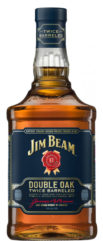Віскі Jim Beam Double Oak 4-5 років витримки 43%