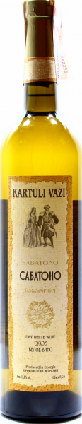 Вино Kartuli Vazi Сабатоно біле сухе 12%