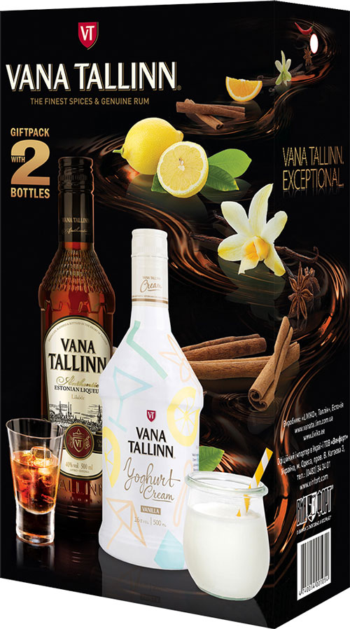 Лікер Vana Tallinn Original 40% + Vana Tallinn Yoghurt Cream 16%