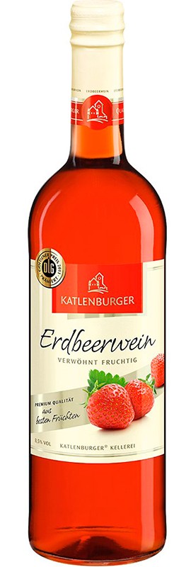Плодове вино Kirschwein Katlenburger червоне напівсолодке Полуниця