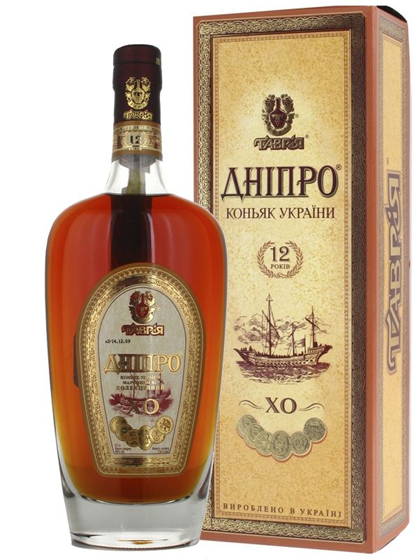 Коньяк Таврія Дніпро колекційний 12 років витримки 40%