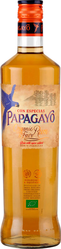Ром Papagayo Spiced органічний 40%