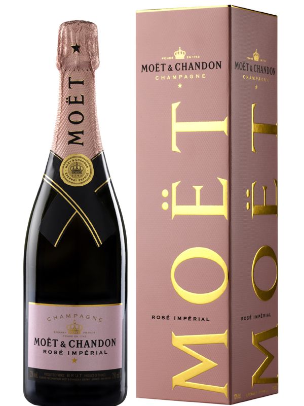 Шампанське Moet & Chandon Rose Imperial рожеве брют 12% в подарунковій упаковці
