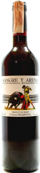 Вино Sangre y Arena Tinto semidulce червоне напівсолодке 11%